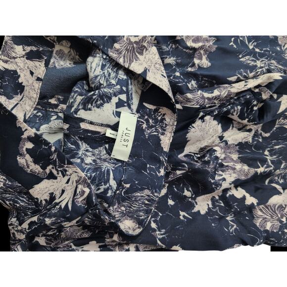 Just Female Blue and White Palazzo Pants size small wide leg pants - Picture 3 of 4